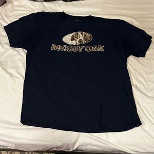 Baggy mossy oak dark blue shirt